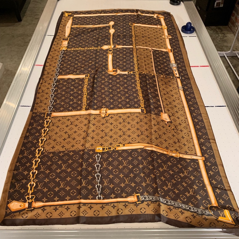 Louis Vuitton Monogrammed Scarf Large 68x 36 NWT